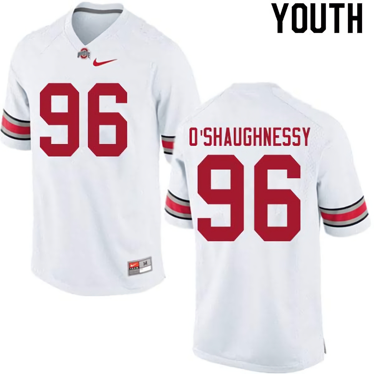 Michael O'Shaughnessy Ohio State Buckeyes Youth NCAA #96 Nike White College Stitched Football Jersey HYC2556LK